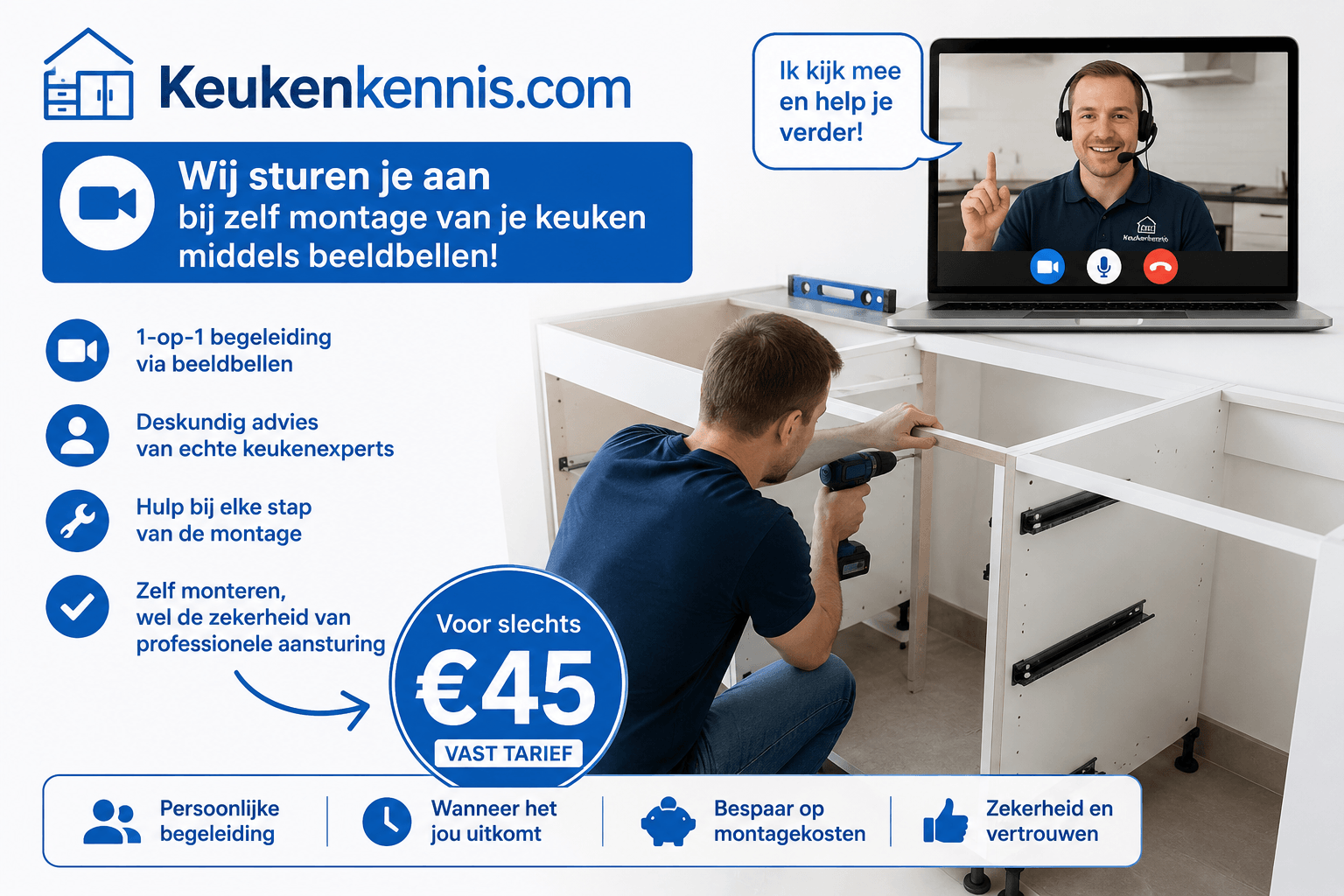 “Vervalt garantie als je zelf een keuken plaatst?”