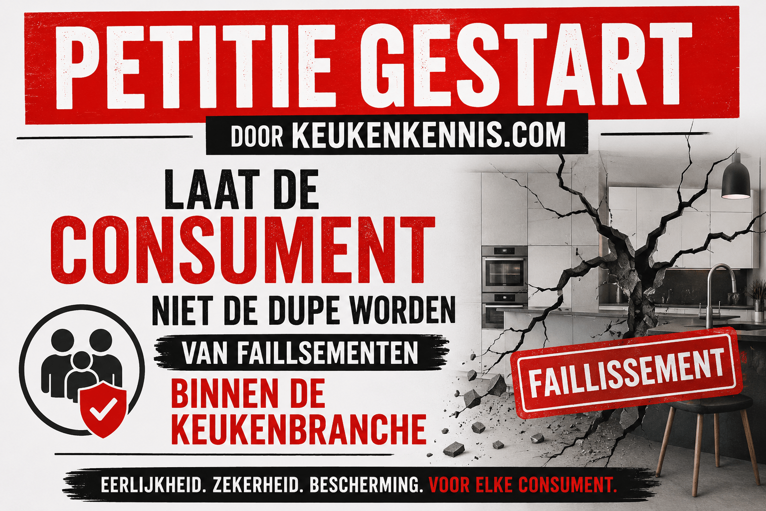 “HELP CONSUMENTEN EN SCHUD DEN HAAG WAKKER”