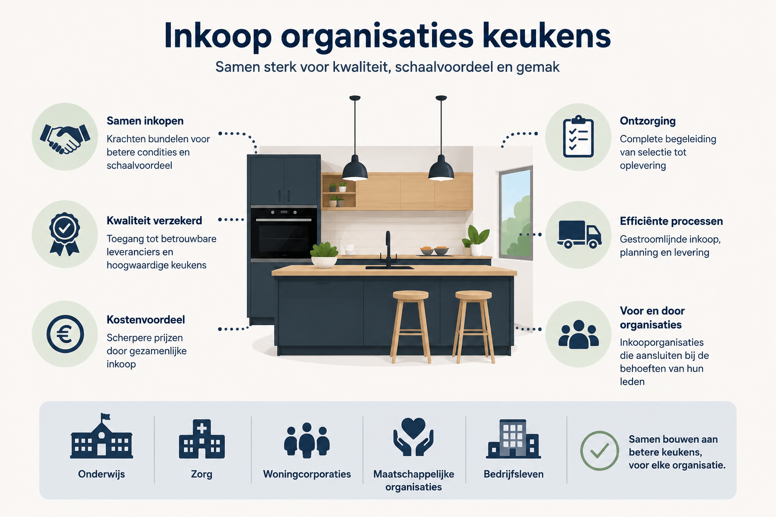 De belangrijkste spelers achter de import/levering.