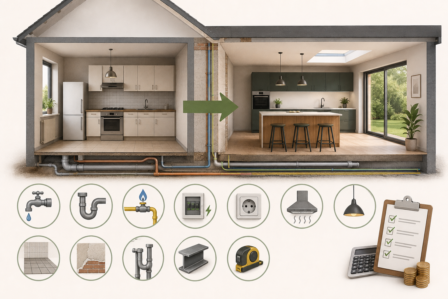 “Keuken verplaatsen in huis: Waar moet u rekening mee houden?”